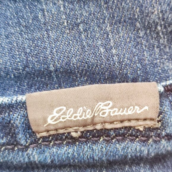 Eddie Bauer jeans slim straight slightly curvy regular blue women's size 10 - Picture 8 of 11